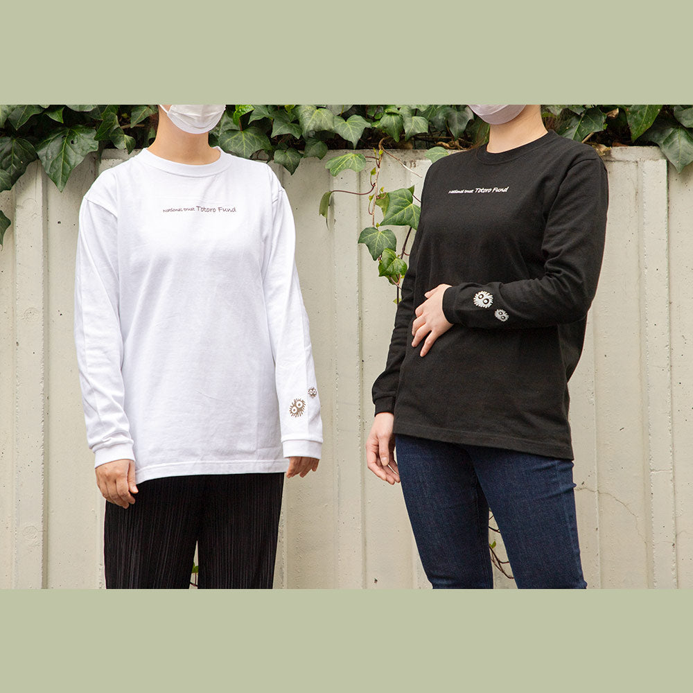 My Neighbor Totoro Totoro Fund Furoshiki Totoro Long-Sleeve T-Shirt - Black - official view 10