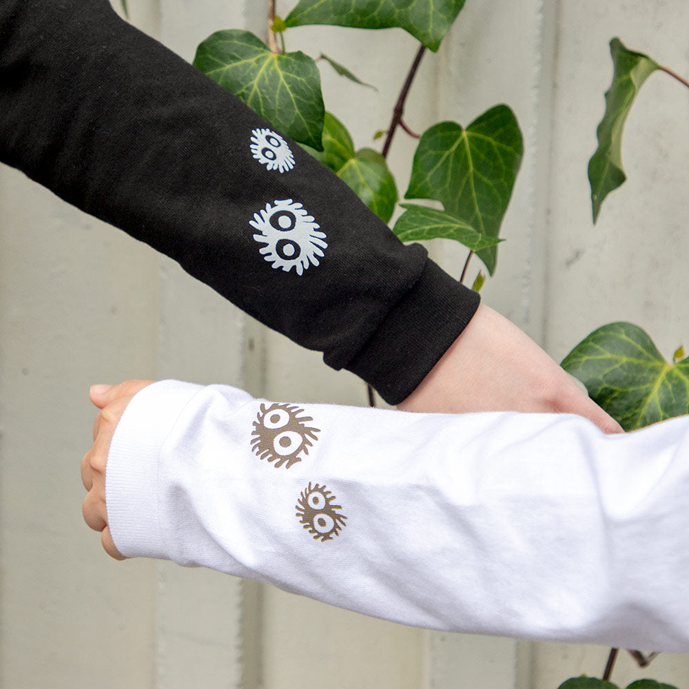 My Neighbor Totoro Totoro Fund Furoshiki Totoro Long-Sleeve T-Shirt - Black - official view 11