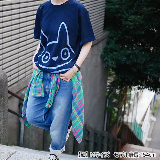 My Neighbor Totoro Totoro Fund Hello Totoro T-Shirt - Navy - official view 3
