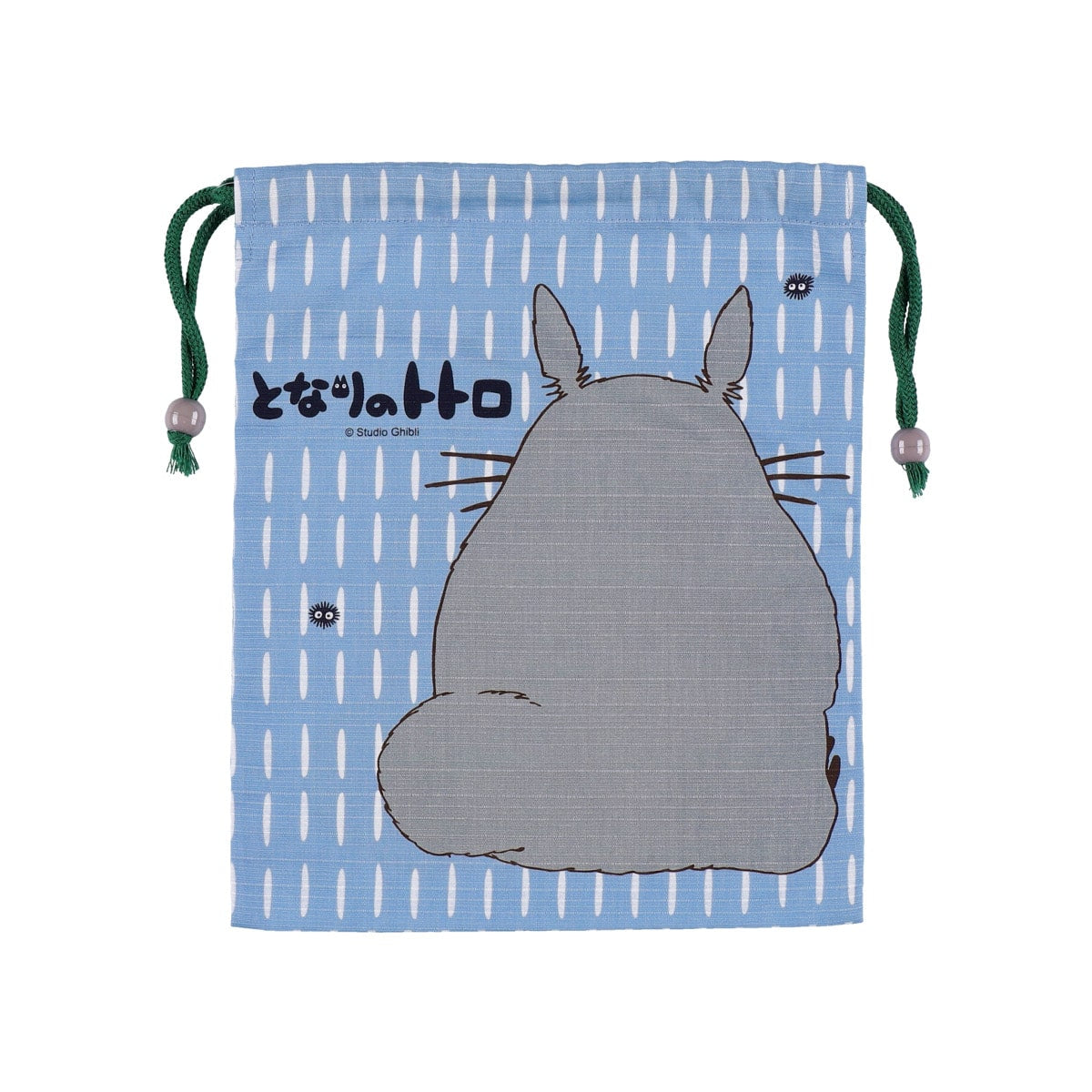 My Neighbor Totoro Totoro Pale Blue Drawstring Bag - official view 4