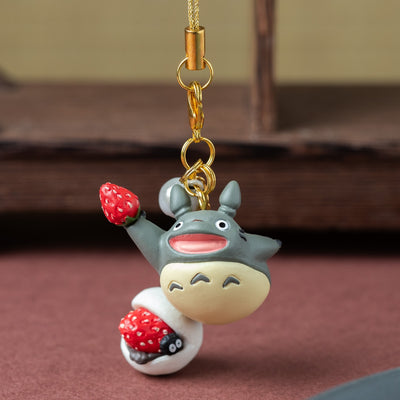 My Neighbor Totoro Wagashi Burarin Strawberry Daifuku Charm - official view 1