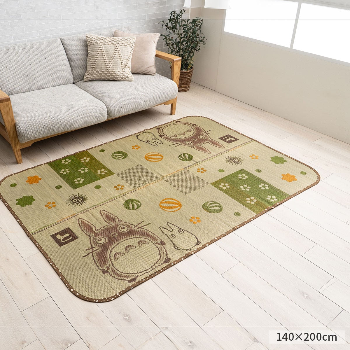 My Neighbor Totoro Wagokoro Igusa Rectangular Rug - official view 2