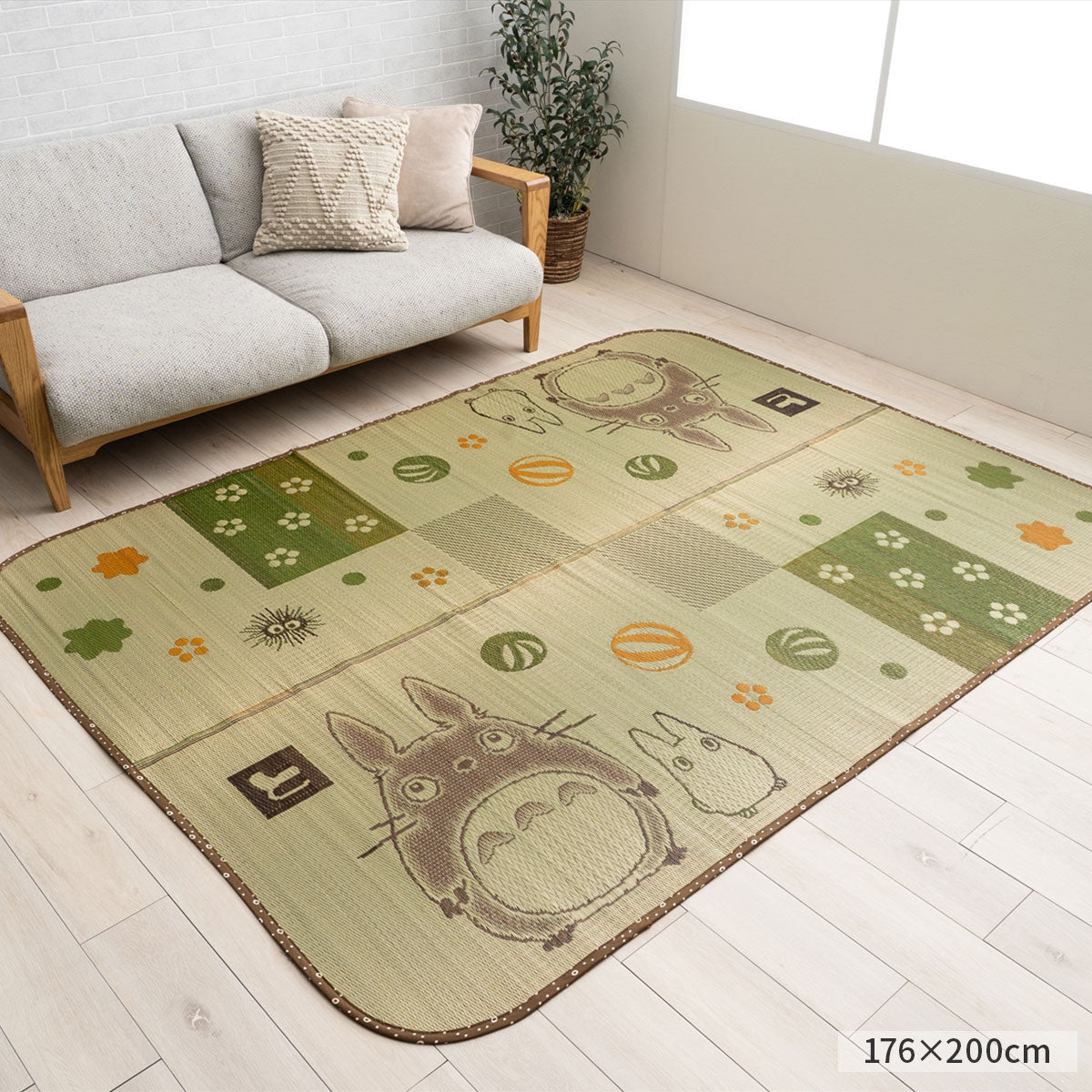 My Neighbor Totoro Wagokoro Igusa Rectangular Rug - official view 3