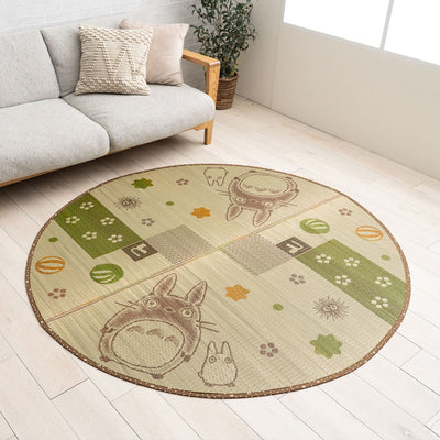My Neighbor Totoro Wagokoro Igusa Round Rug - official view 1
