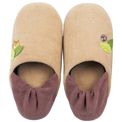 My Neighbor Totoro Walking Catbus Slippers - Beige - official view 1