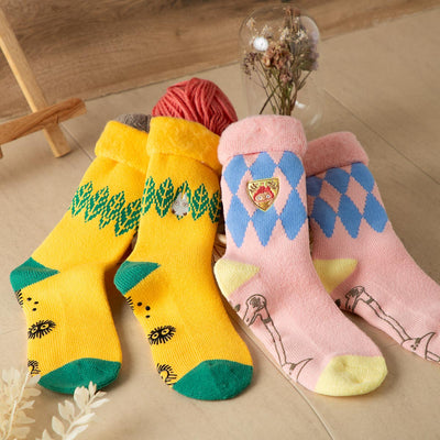 My Neighbor Totoro White Totoro Brushed-Lining Room Socks 23-25 cm - official view 3
