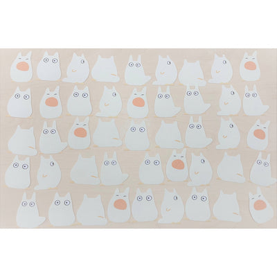 My Neighbor Totoro - White Totoro Flake Stickers (45 Pieces) - official view 4