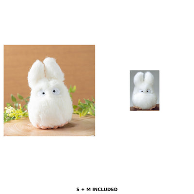 My Neighbor Totoro - White Totoro Plush (2 Sizes) - Complete Set, one of each listed model