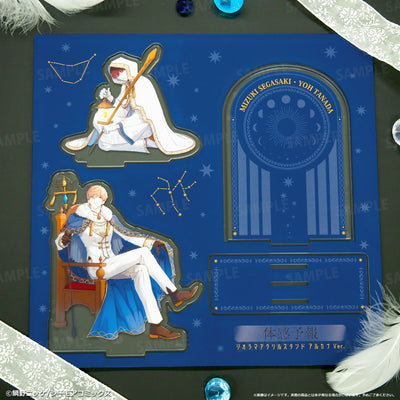 My Personal Weatherman Arcana diorama acrylic stand parts before assembly