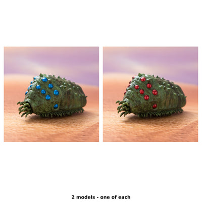 Nausicaä of the Valley of the Wind Ohmu Pull-Back Toys (2 Types) - Complete Set - one of each model
