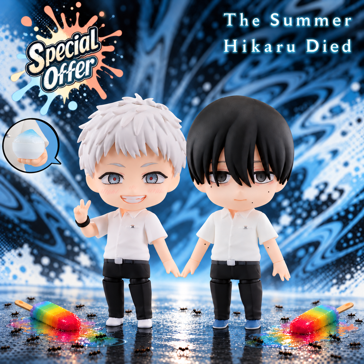 [Special Bundle] The Summer Hikaru Died Nendoroid - Yoshiki + Hikaru + Bonus Optional Parts [Pre-Order Apr 2027]