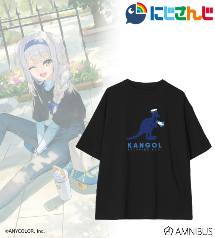 Shioriha Ruri Nijisanji x KANGOL Oversized T-Shirt, official product view 1