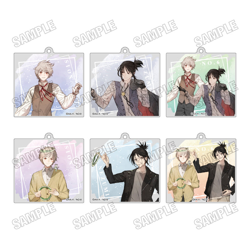 NO.6 Newly Drawn Acrylic Keychain Collection - Complete Box (6 Types) - Complete Box