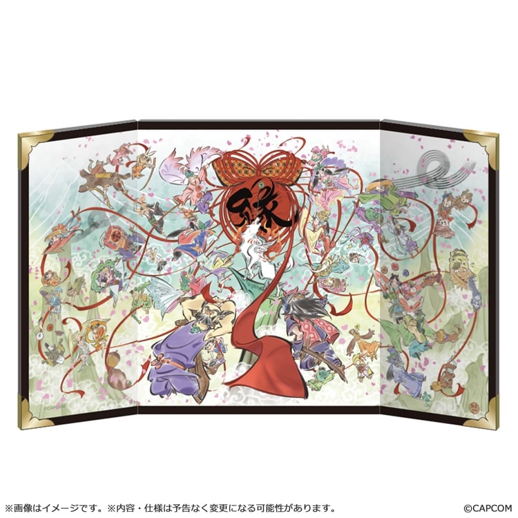Okami 20th Anniversary Mini Folding Screens — 20th Anniversary Art — official product view
