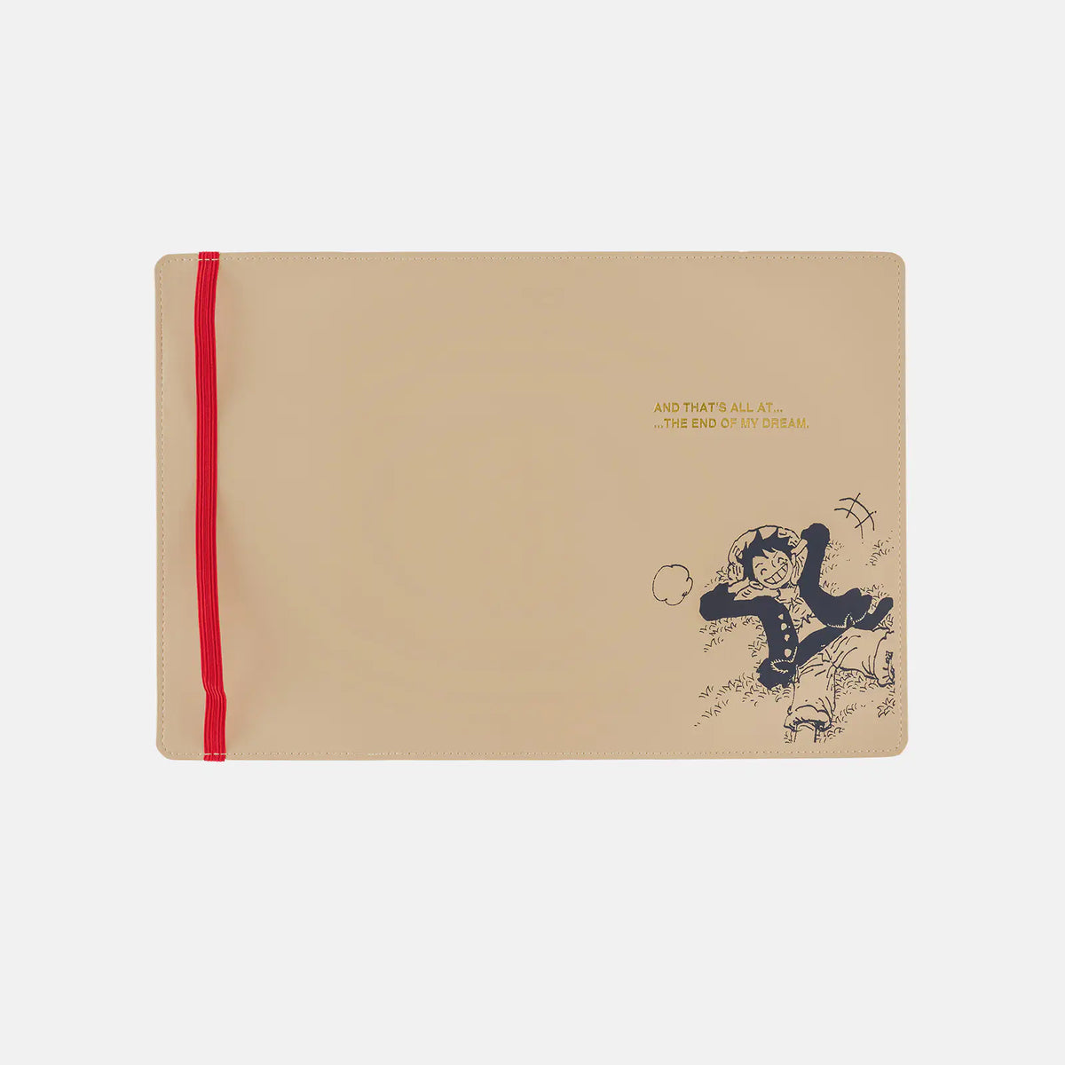 One Piece A5 - Luffy's Dream Sand Beige Planner Cover - official product view 2