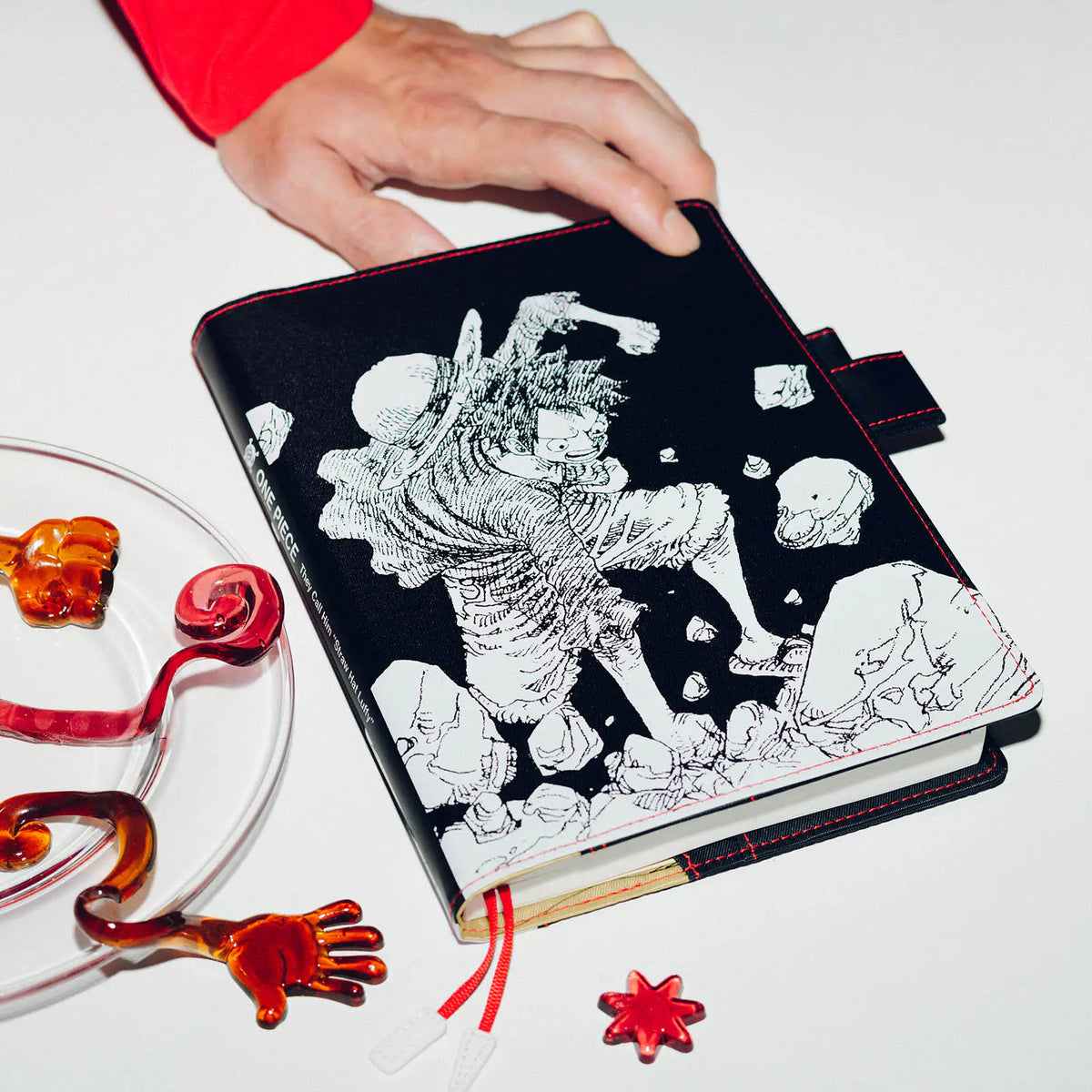 One Piece A5 - Straw Hat Luffy Black Planner Cover - official lifestyle view 5