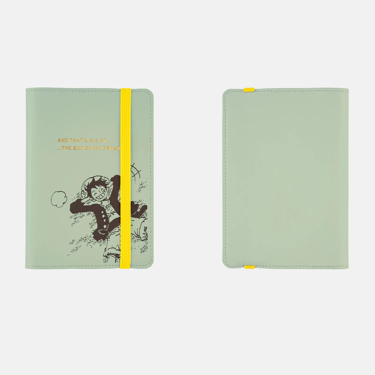 One Piece A6 - Luffy's Dream Mint Green Planner Cover - official product view 1