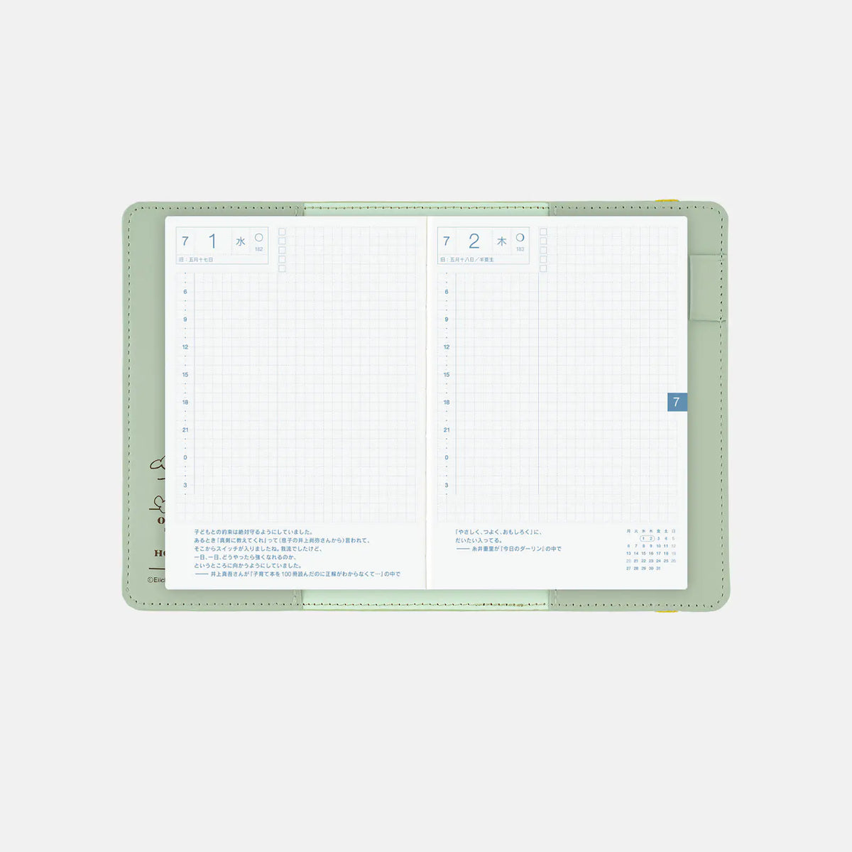 One Piece A6 - Luffy's Dream Mint Green Planner Cover - official product view 4