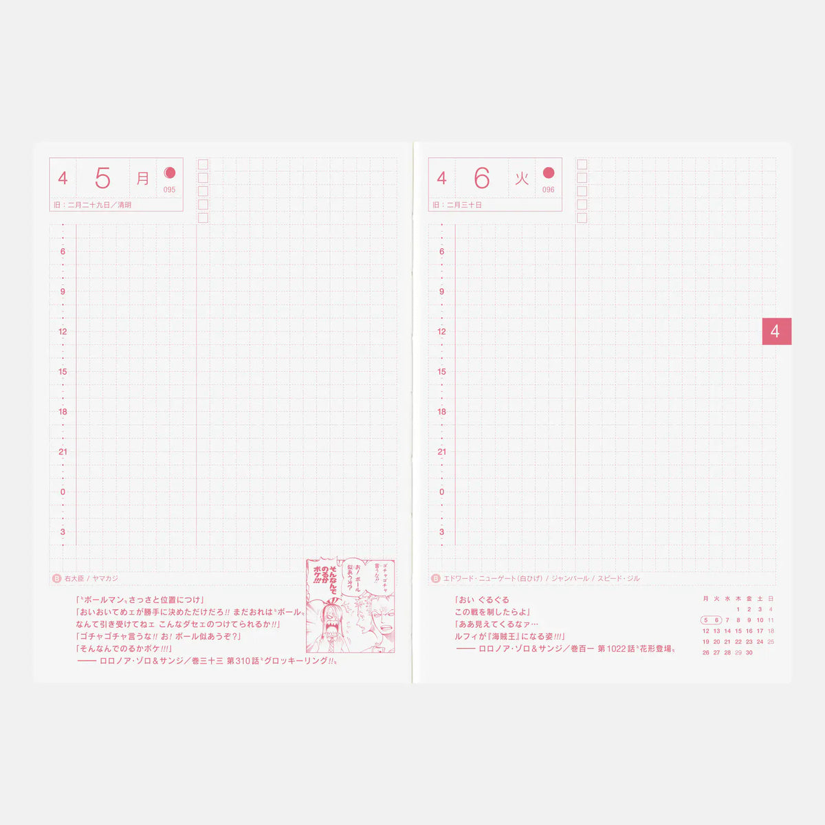 One Piece A6 - Original 2027 Daily Planner - official product view 3