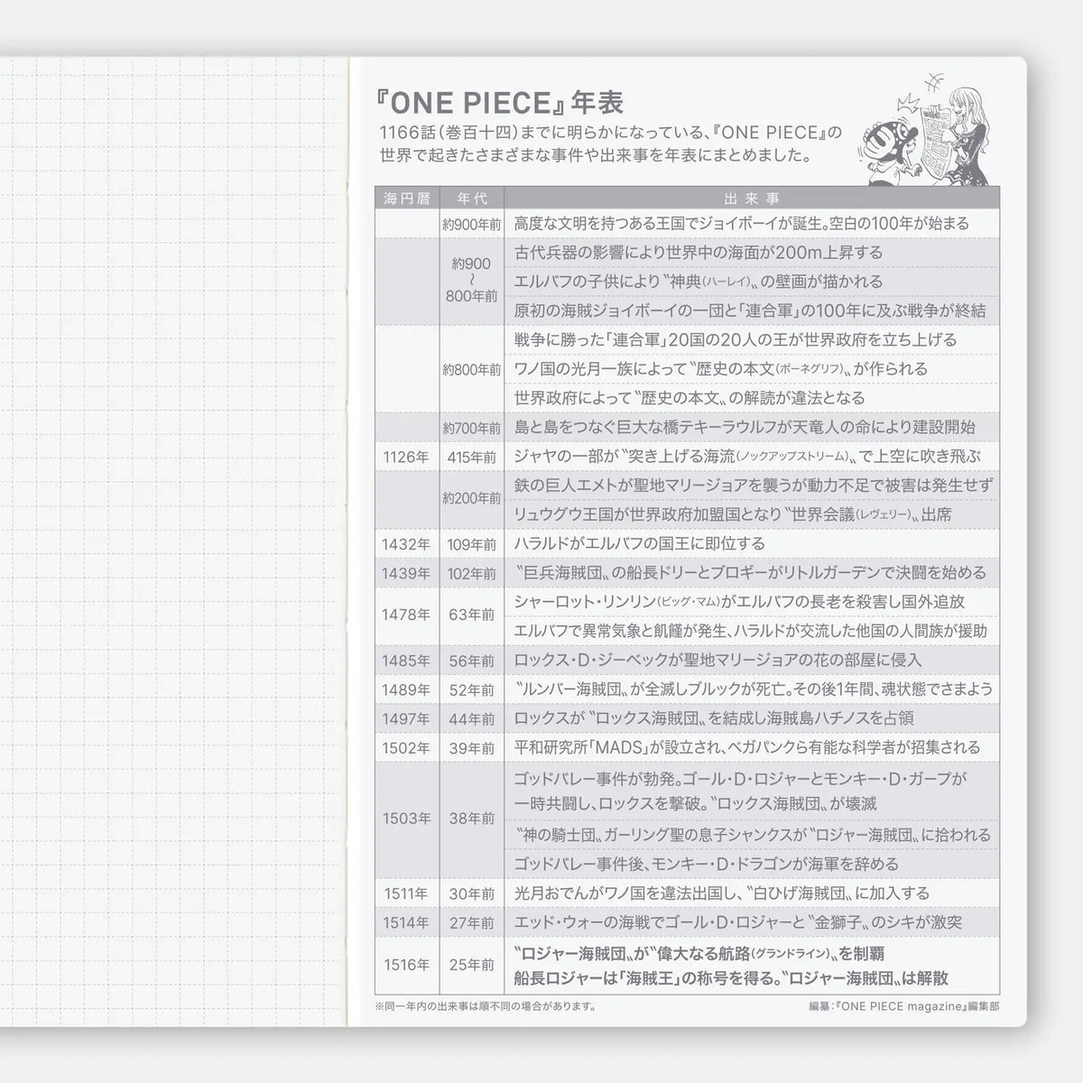 One Piece A6 - Original 2027 Daily Planner - official product view 8