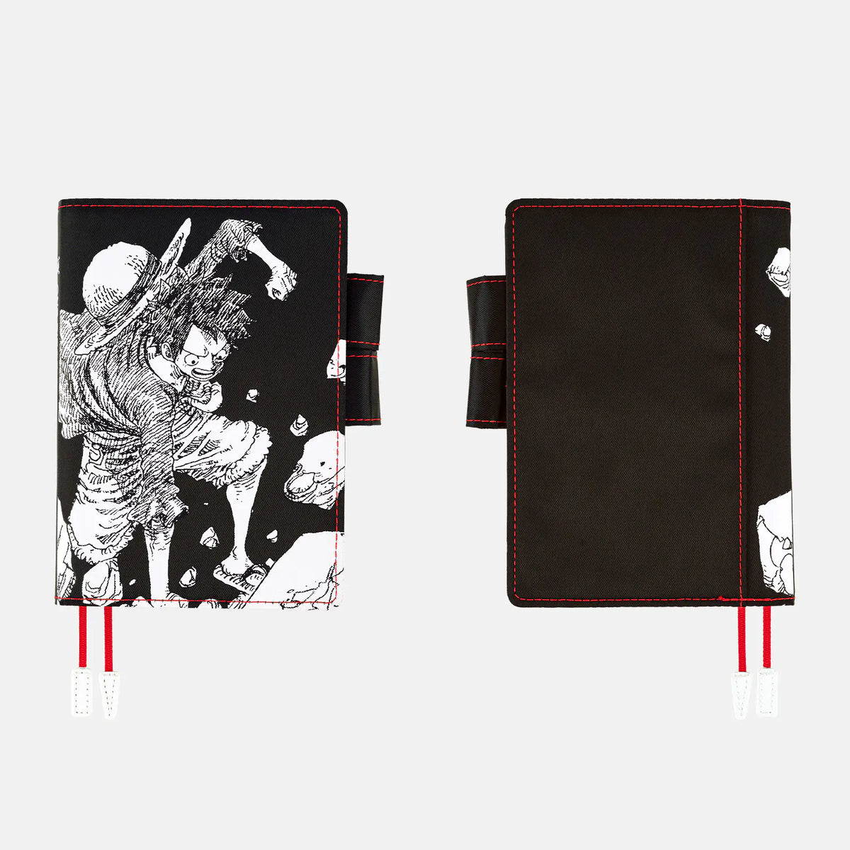 One Piece A6 - Straw Hat Luffy Black Planner Cover - official product view 1
