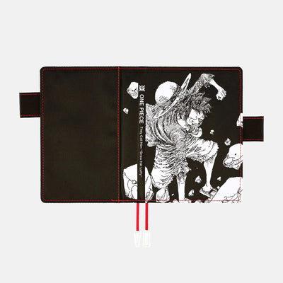 One Piece A6 - Straw Hat Luffy Black Planner Cover - official product view 2