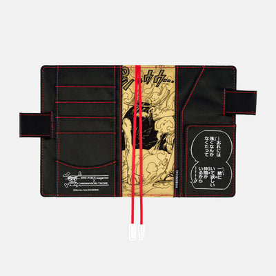 One Piece A6 - Straw Hat Luffy Black Planner Cover - official product view 3
