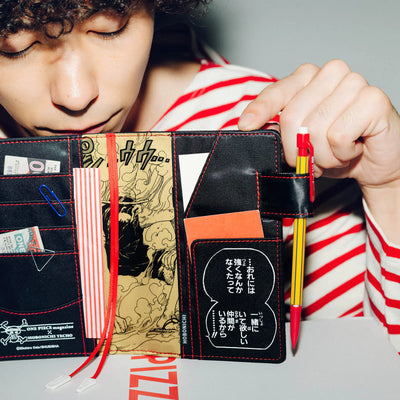 One Piece A6 - Straw Hat Luffy Black Planner Cover - official lifestyle view 7
