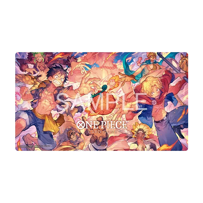 One Piece Card Game Official Playmat & Card Set - Flame-Flame Fruit Battle Edition - Detail 1