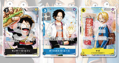 One Piece Card Game - Saikyo Jump Limited Exclusive - Luffy - Ace - Sabo - The Strongest 3 Brothers Pack - Special Set 3Pcs