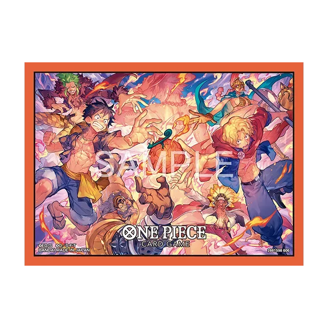 One Piece Card Game Limited Card Sleeves - Flame-Flame Fruit Battle Edition - Product View