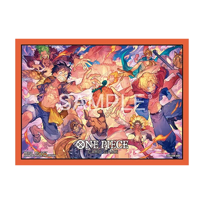 One Piece Card Game Limited Card Sleeves - Flame-Flame Fruit Battle Edition - Additional Product View
