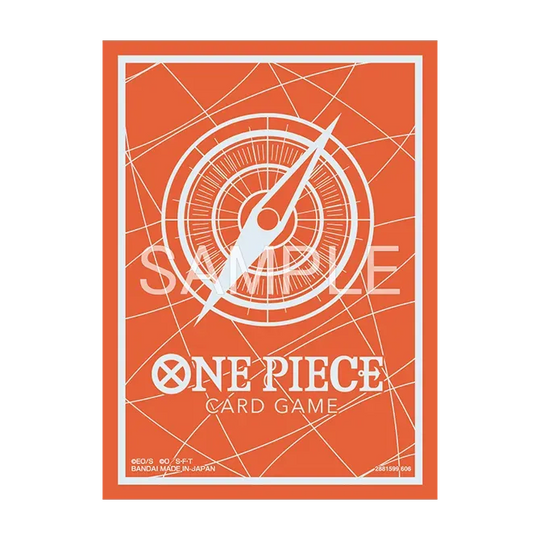 One Piece Card Game Limited Card Sleeves - Standard Orange Silver - Product View