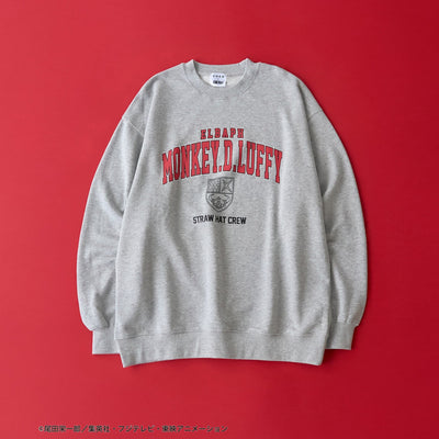 One Piece Luffy Collegiate Crewneck Sweatshirt