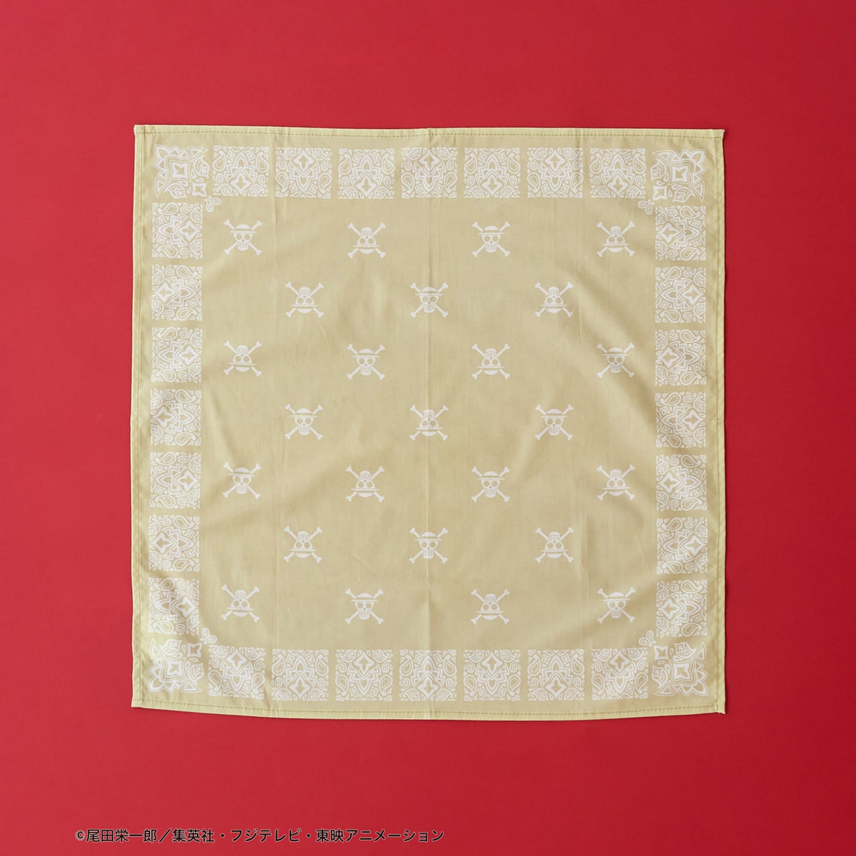 One Piece Beige Printed Bandana