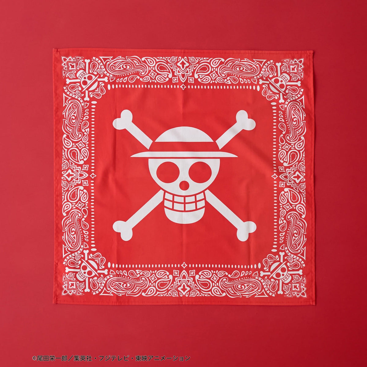 One Piece Red Printed Bandana