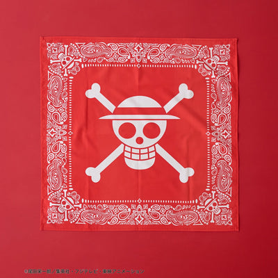 One Piece Red Printed Bandana