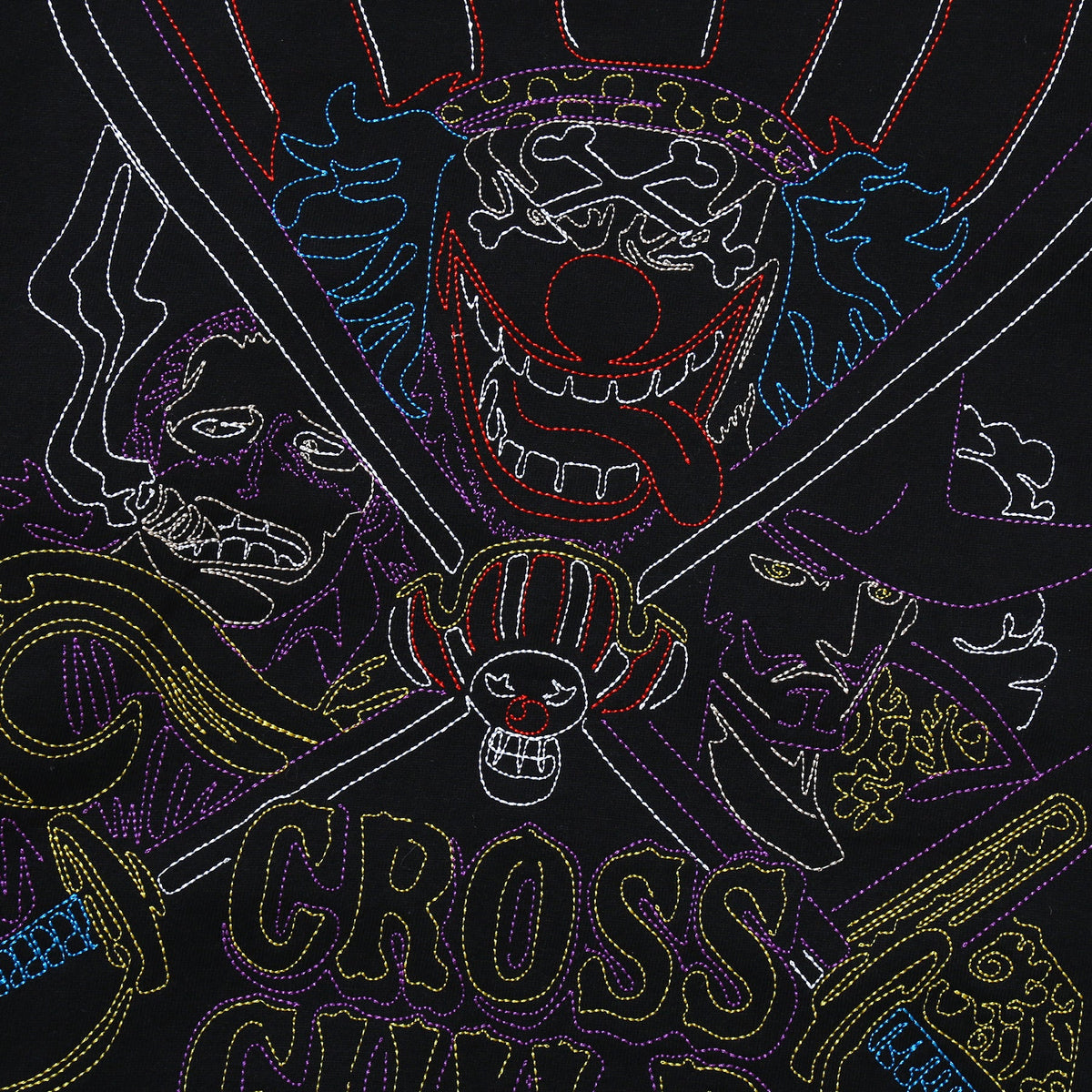 One Piece Egghead Edition x Daimaru Matsuzakaya Ver.2.0 - Line-Embroidered Sweatshirt Cross Guild , official product view 3