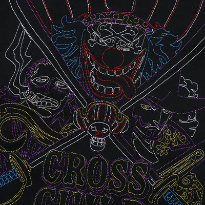 One Piece Egghead Edition x Daimaru Matsuzakaya Ver.2.0 - Line-Embroidered Sweatshirt Cross Guild , official product view 3