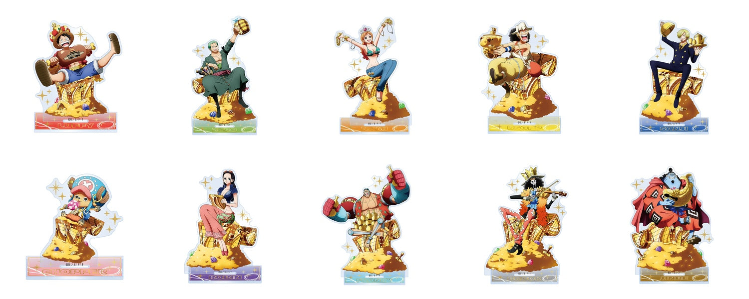 ワンピース TREASURE 10TH ANNIVERSARY 付録未開封 One Piece Favorites!! 14th Anniversary - Foil Acrylic Stands (10