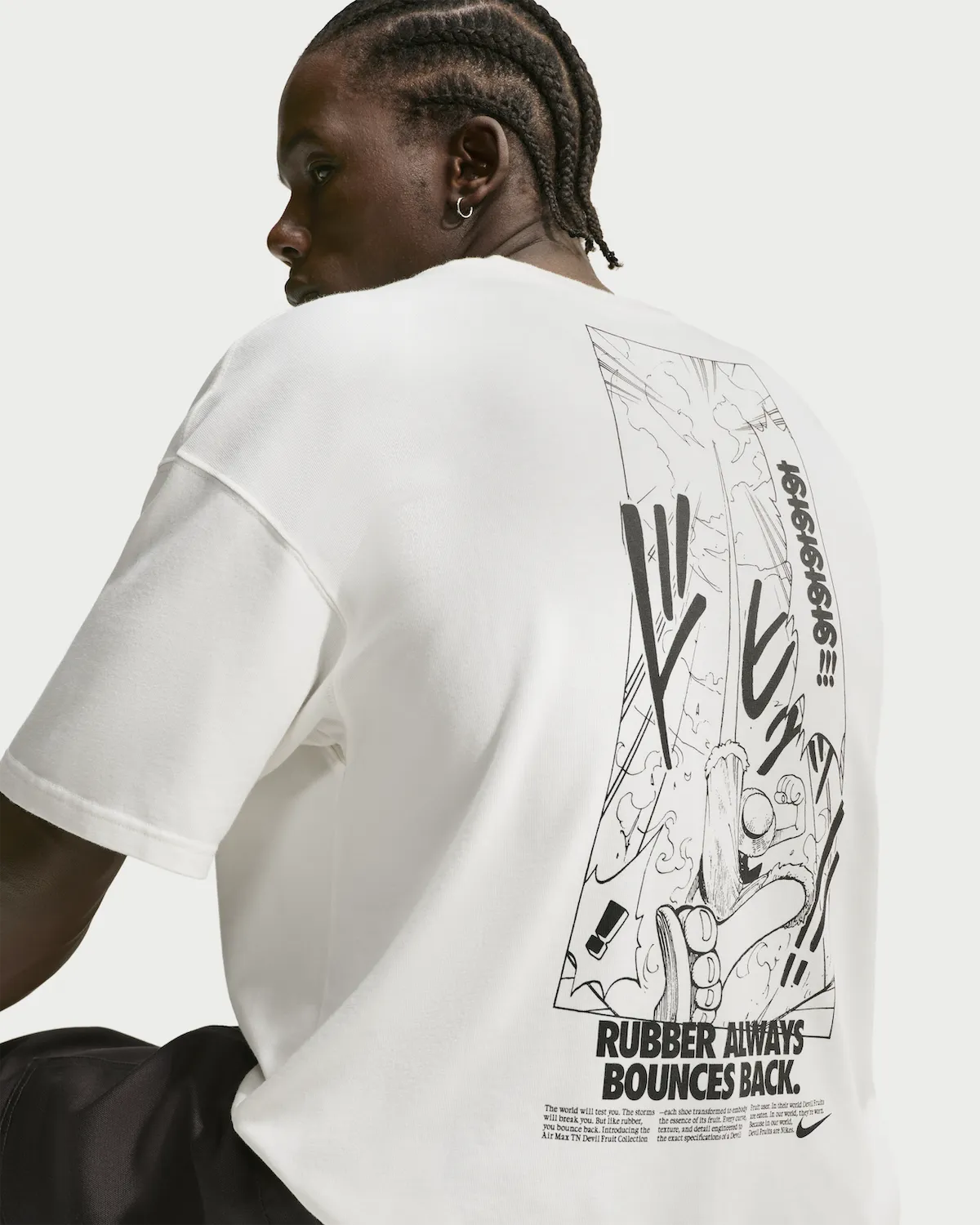 ONE PIECE x Nike Collaboration - Nike Solo Swoosh T-Shirt Gum Gum Battle Axe (2 Types)