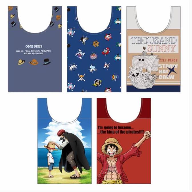 One Piece foldable eco bags one-piece-overview
