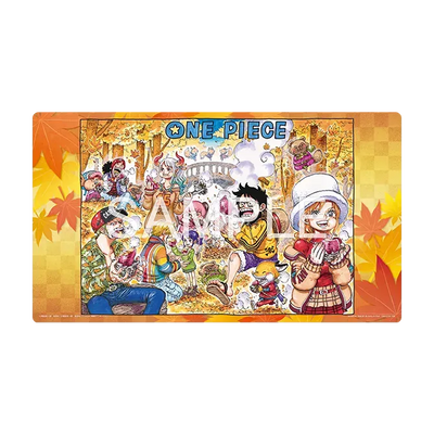One Piece Official Playmat Limited Edition Vol.6 full autumn-themed illustration