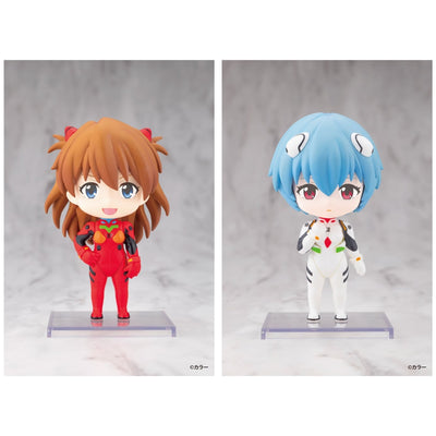 Evangelion OSHI WORKS Mini Asuka and Rei figures, sold individually