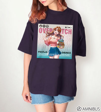 Overwatch 2 D.Va Travel Ver. BIG Silhouette T-Shirt - official product view 4