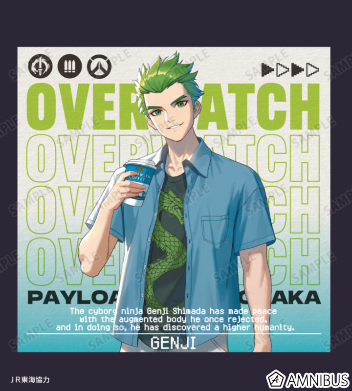 Overwatch 2 Genji Travel Ver. BIG Silhouette T-Shirt - official product view 2