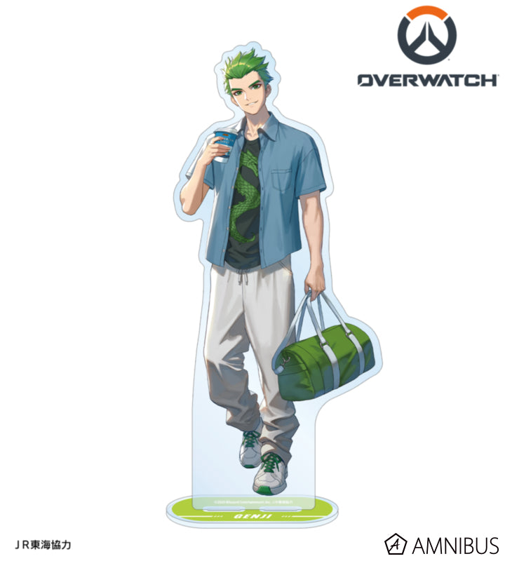 Overwatch 2 Genji Travel Ver. Extra-Large Acrylic Stand - official product view 1