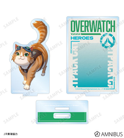 Overwatch 2 Jetpack Cat Travel Ver. BIG Acrylic Stand - official product view 2