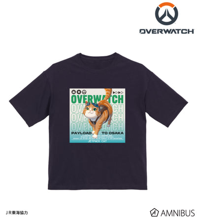 Overwatch 2 Jetpack Cat Travel Ver. BIG Silhouette T-Shirt - official product view 1