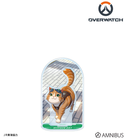 Overwatch 2 Jetpack Cat Travel Ver. Extra-Large Acrylic Stand - official product view 1